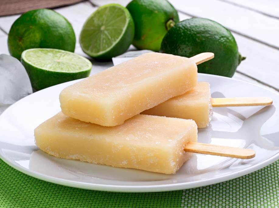 Sorvetes de Limão Natural Ice, fotografia de comida