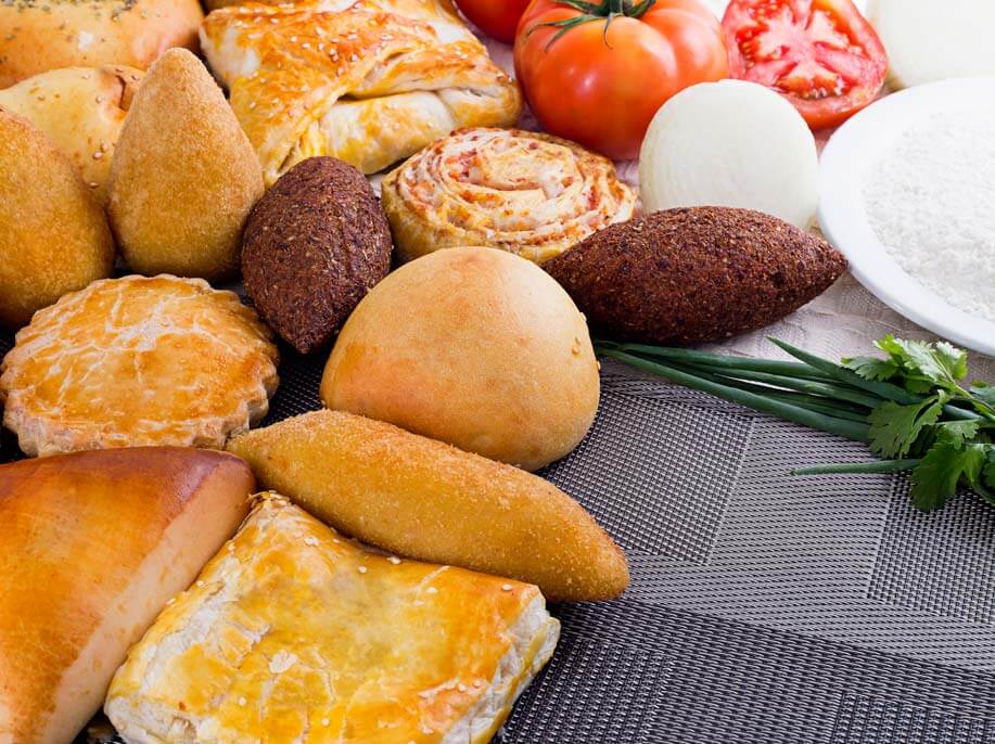 Mesa de Salgados para Salgados Neves, fotografia de comida